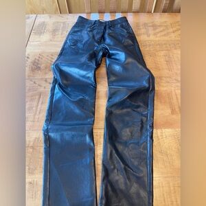 Aritzia faux leather pants